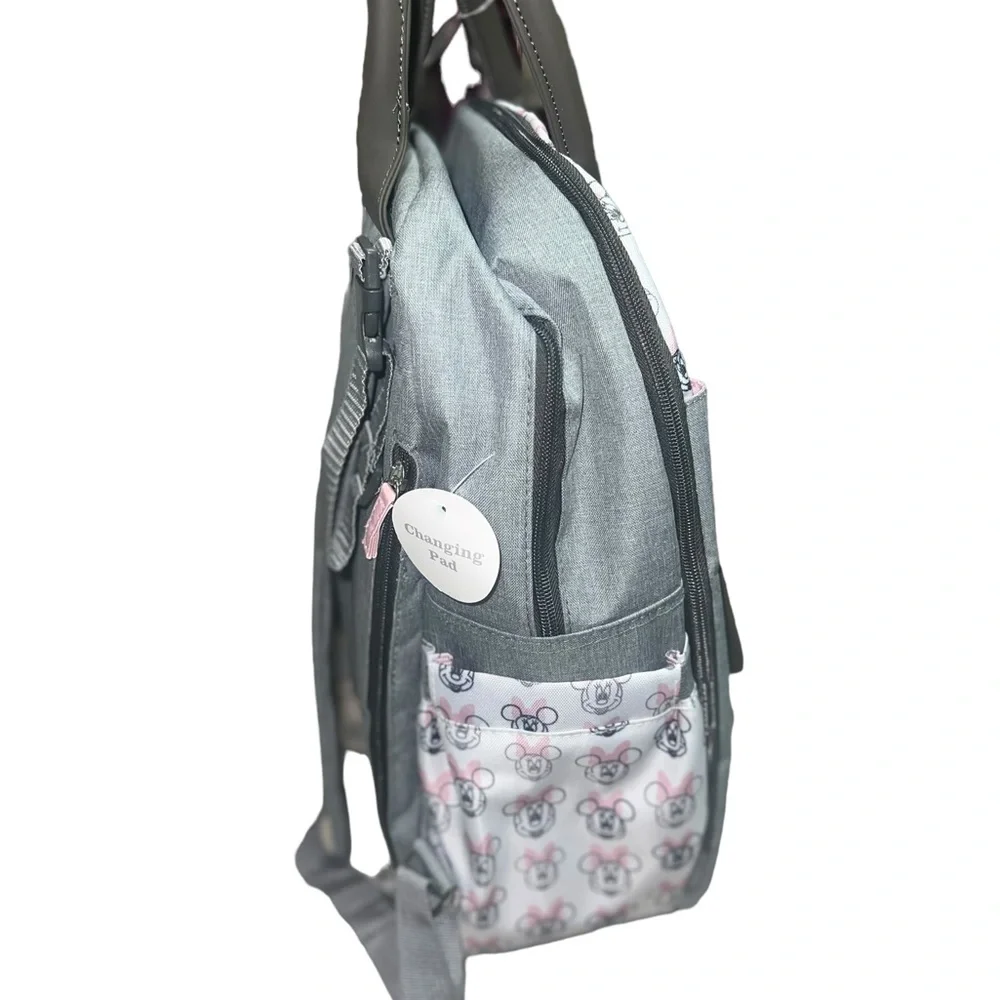 ✅Disney Baby Diaper Bag, Minnie Mouse Double Handle Backpack